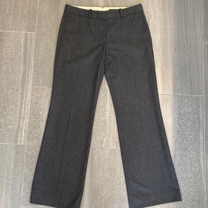 Brooks Brothers Charcoal Grey Wool Flannel Wide Leg Trouser